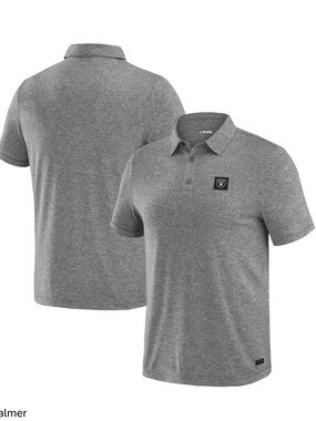 Men's J. Palmer Las Vegas Raiders Black Four-Feather Polo Shirt